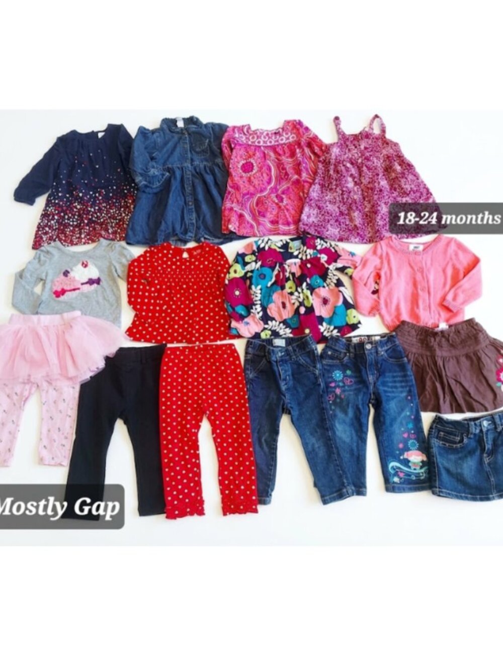 Mostly GAP, The Childrens Place, Old Navy Baby Girl Lot size 18-24 months